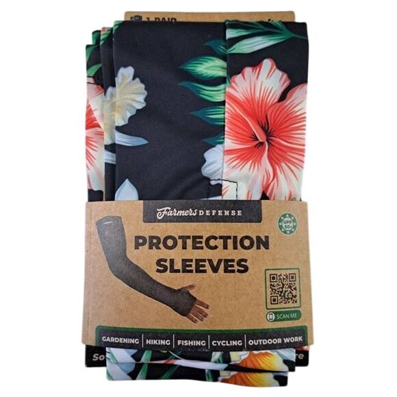 Farmers Defense UV Protection Cooling Sleeves Tropical Flower Size Small/Medium - Picture 2 of 5